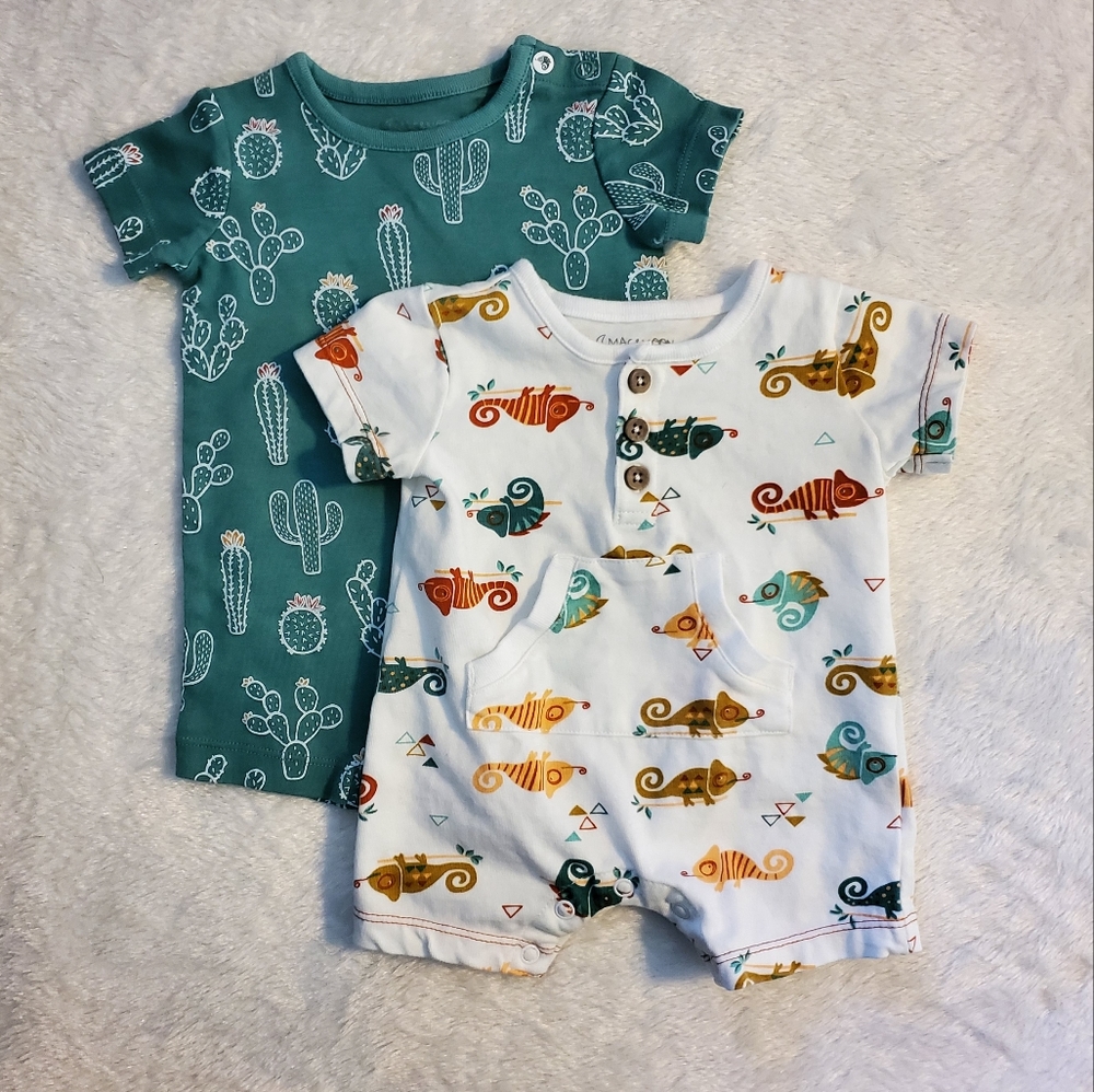 Mac & Moon Rompers - 3M